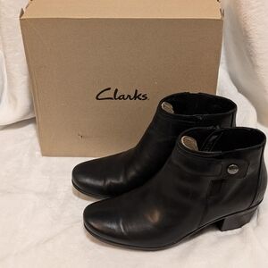 Clarks Women's Black Ankle Boots